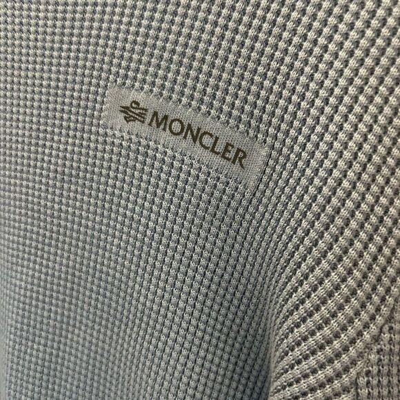 Men's Moncler logo patch knitted cotton sweater size large - Picture 4 of 10